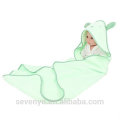 100% Bambus Wrap in grünen Baby-Handtuch mit Kapuze Baby Kapuzen-Handtuch super flauschige Premium-Bär Ohren Baby Badetuch
